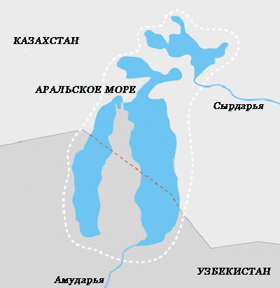 Где находится море аральское на карте Где находится море аральское на карте