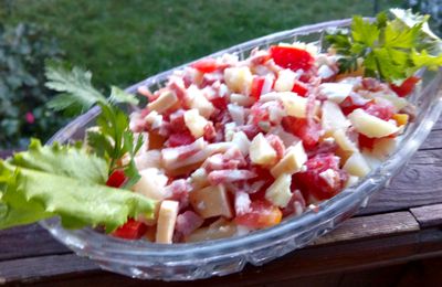Салат с колбасой и ананасом рецепт с Салат с колбасой и ананасом рецепт с